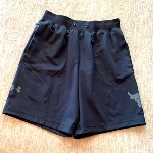 Men’s Project Rock Black Under Armour Shorts Size Small